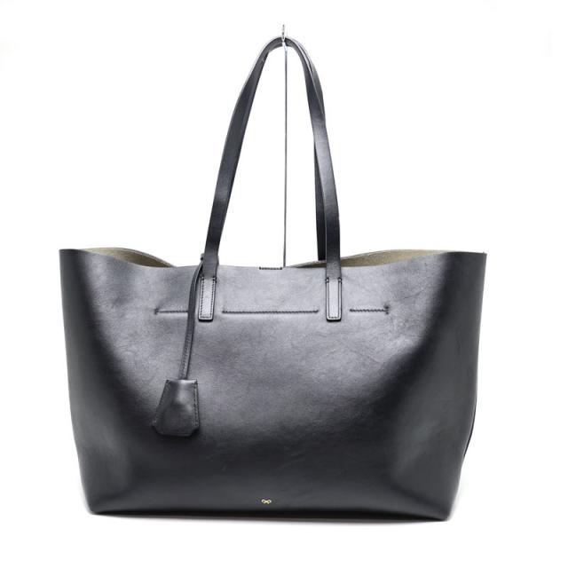 【楠本質店/元住吉】Anya Hindmarch/アニヤハインドマーチ　トートバッグ　カラー：ブラック　【中古】　