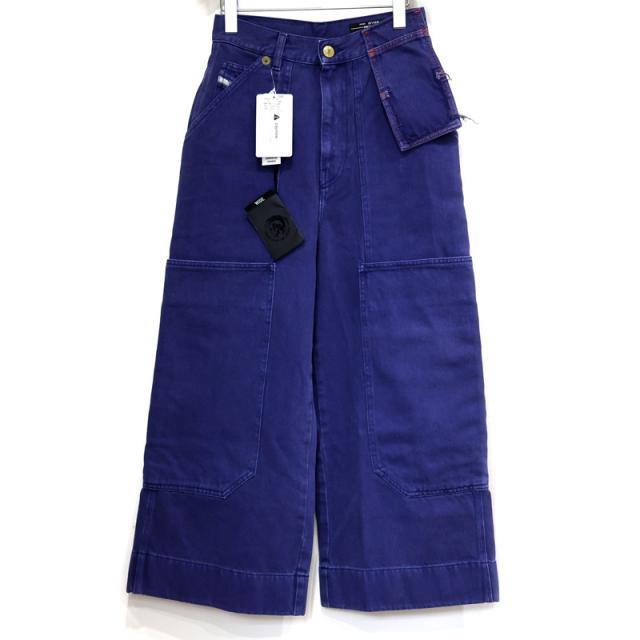 【楠本質店/元住吉】ディーゼル/DIESEL　ジーンズ　デニム　ワイド　ハイウエスト　パンツ　レディース　ブルー系　サイズ：W25-L32　D-LUITE-N-SP【中古】