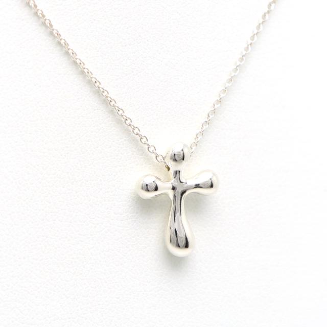 【楠本質店/元住吉】ティファニー/Tiffany&Co.　シルバー925　スモール クロス ネックレス【中古】