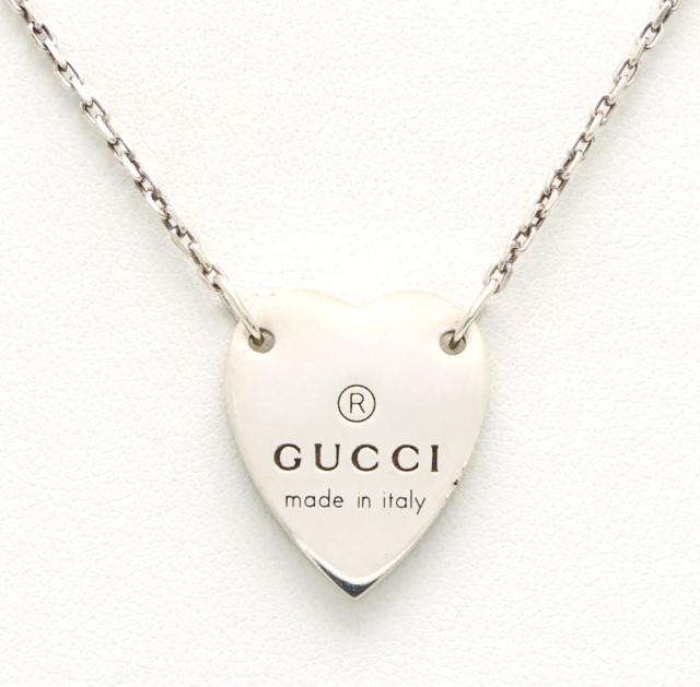 【楠本質店/元住吉】グッチ/GUCCI　シルバー925　トレードマーク ハート ネックレス【中古】_1