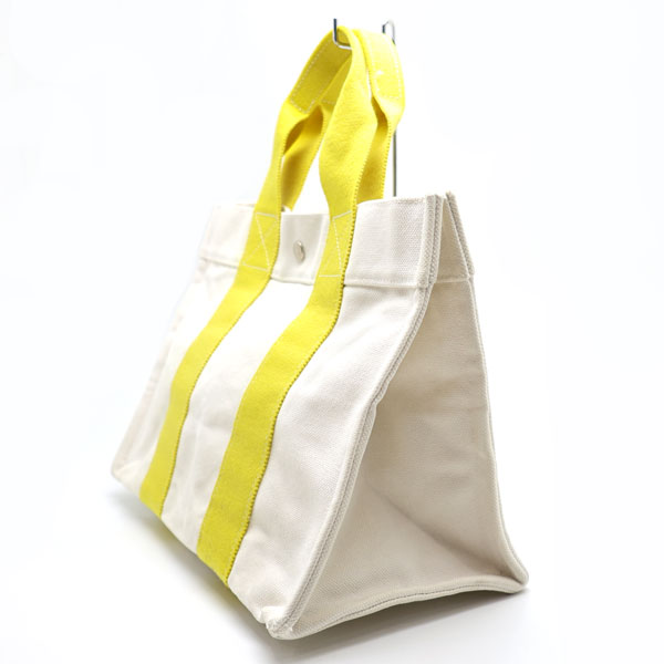 【楠本質店/元住吉】エルメス/HERMES　ボラボラPM　トートバッグ　キャンバス地　ホワイト系　イエロー【中古】_2