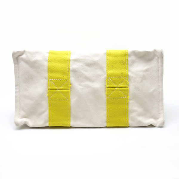 【楠本質店/元住吉】エルメス/HERMES　ボラボラPM　トートバッグ　キャンバス地　ホワイト系　イエロー【中古】_4