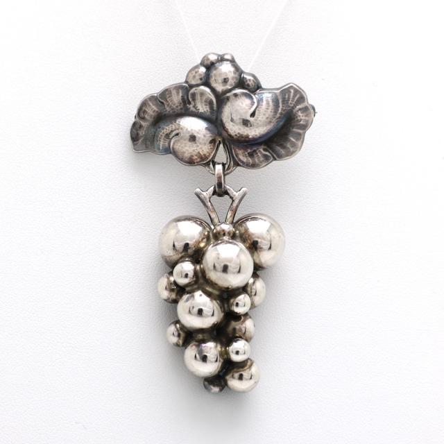【楠本質店/元住吉】ジョージ ジェンセン/GEORG JENSEN　シルバー925　ぶどう ブローチ　217B【中古】
