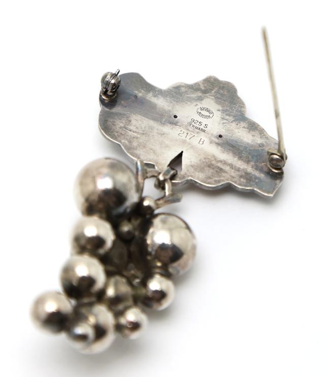【楠本質店/元住吉】ジョージ ジェンセン/GEORG JENSEN　シルバー925　ぶどう ブローチ　217B【中古】_10