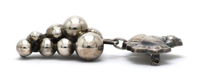 【楠本質店/元住吉】ジョージ ジェンセン/GEORG JENSEN　シルバー925　ぶどう ブローチ　217B【中古】_3