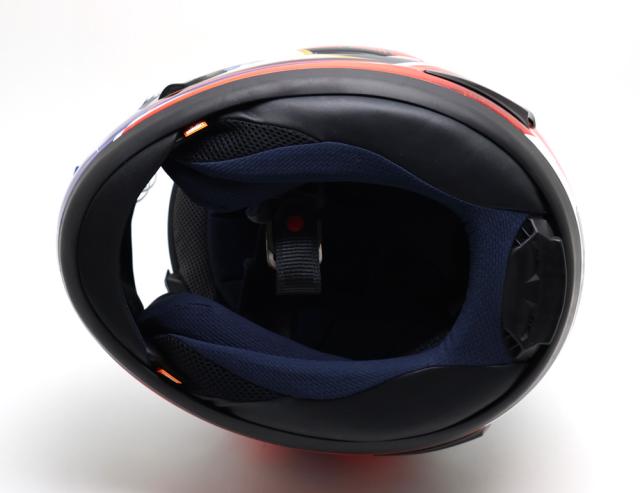 【楠本質店/元住吉】アライ/Arai　ヘルメット　ペドロサ サムライ スピリット 青　RX-7X　61・62サイズ　ペドロサ サイン入り【中古】_6