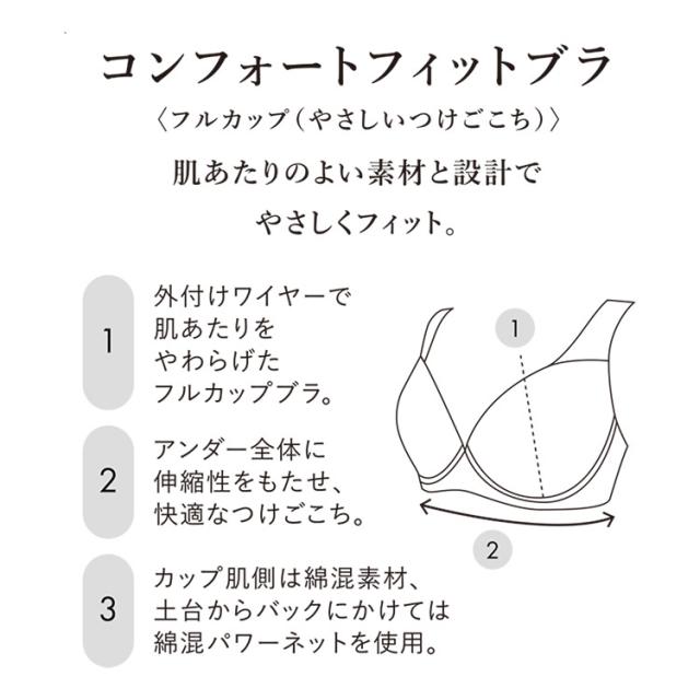 ワコール コンフォートフィット 旧ラゼ BFA311シリーズ ブラジャー単品 Qサイズ フルカップ BCカップ アンダー 90/95/100cm BFA311_1