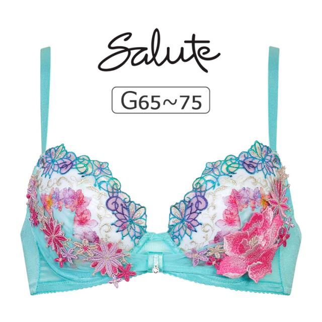 【30%OFF】ワコール サルート 50グループ 50G ブラジャー単品 リボンブラ Gカップ アンダー65/70/75cm BTJ750