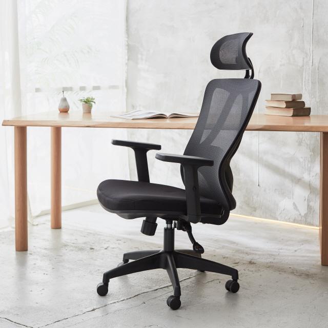 【ilooiloo公式】オフィスチェア メッシュ ハイバック ヘッドレスト付き 135°シンクロロッキング 4Dランバーサポート 高さ調節アームレスト 人間工学デザイン(ゲルクッションなし, ブラック)_9