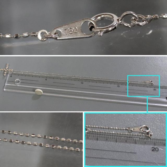 K18WG/750ダイヤモンドペンダント D1.00 4.5g ホワイトゴールド_7