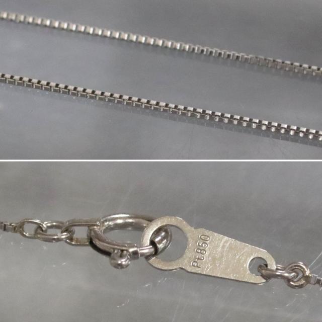 Pt900/850ブラウンダイヤモンドネックレス D0.578 2.5g 50cm プラチナ_6