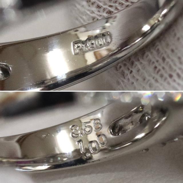 Pt900スターサファイアダイヤモンドリング S3.58 D1.00 7.6g #10 プラチナ_7