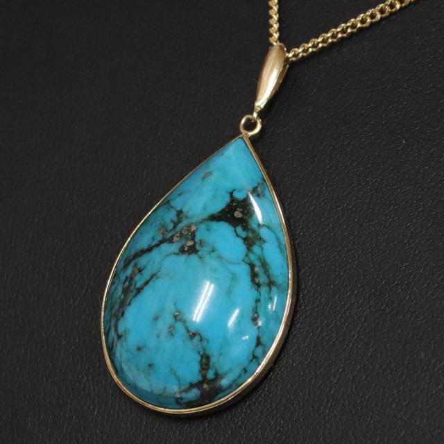 K18ターコイズペンダントトップ 7.3gの通販はau PAY マーケット - 鴫原