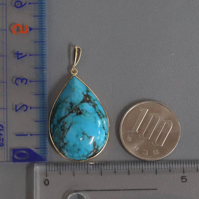 K18ターコイズペンダントトップ 7.3gの通販はau PAY マーケット - 鴫原