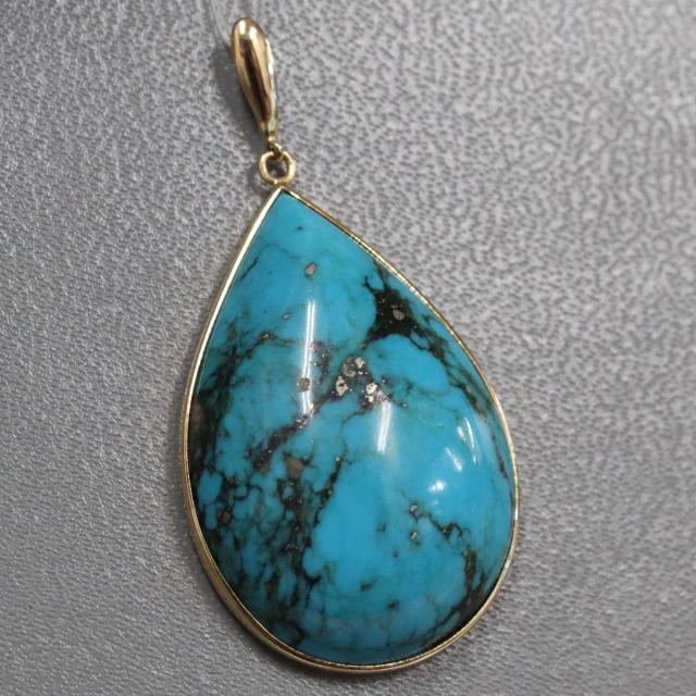 K18ターコイズペンダントトップ 7.3gの通販はau PAY マーケット - 鴫原