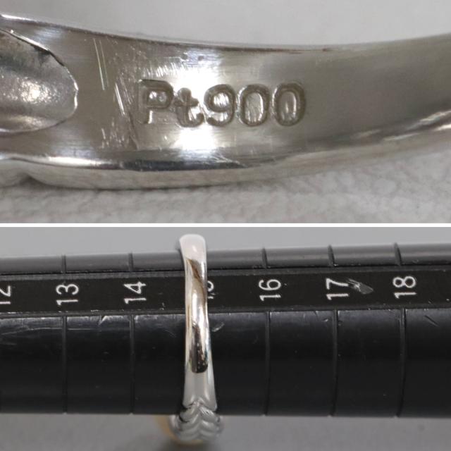Pt900パールリング 8.7mm 7.6g #15 プラチナ 真珠_6