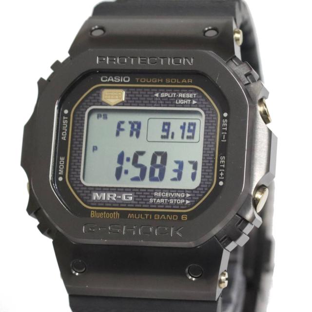 カシオ G-SHOCK MR-G B5000シリーズ(MRG-B5000R-1JR)ブラック ゴールド チタン ラバーベルト