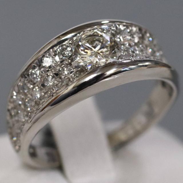 ダイヤ リング D0.52ct Pt900 プラチナ 指輪 ダイヤモンド Pt900ダイヤモンドリング D0.52 D0.52 6.8g #14 プラチナ