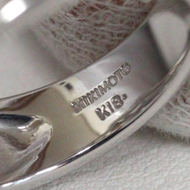 ミキモト K18WGパールアメジストシトリンダイヤモンドリング 7.6g #11 ホワイトゴールド マルチカラー 11号_6