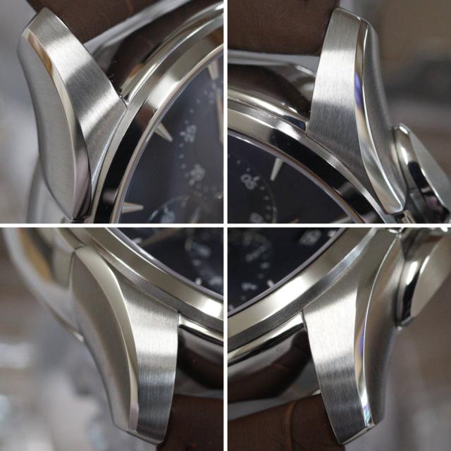ハミルトン ジャズマスター Auto Chrono(H32586541)42mm ブルー文字盤 クロノグラフ レザーベルト_2