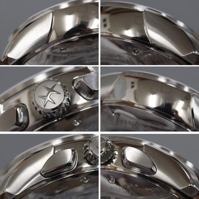 ハミルトン ジャズマスター Auto Chrono(H32586541)42mm ブルー文字盤 クロノグラフ レザーベルト_5