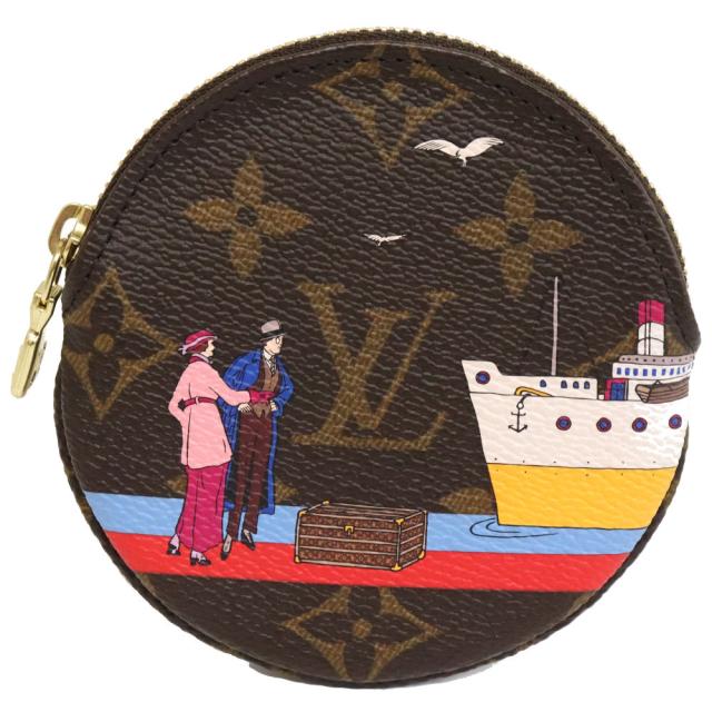 【中古】ルイ・ヴィトン ポルト モネ・ロン(M62142)モノグラム ケース ブラウン TA4126