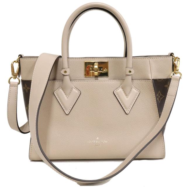 【中古】ルイ・ヴィトン オンマイサイドPM(M57729)モノグラム/グレージュ ハンドバッグ ショルダーバッグ