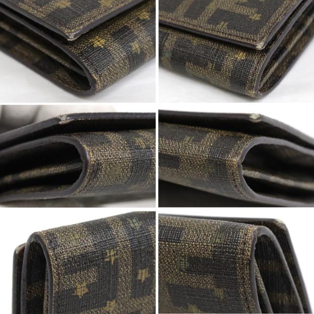 【中古】フェンディ ズッカ スター コンチネンタルウォレット(8M0000)_4