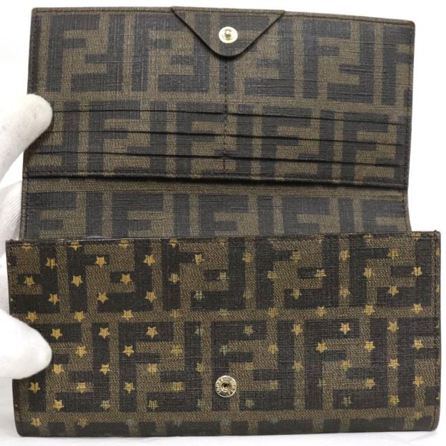 【中古】フェンディ ズッカ スター コンチネンタルウォレット(8M0000)_5