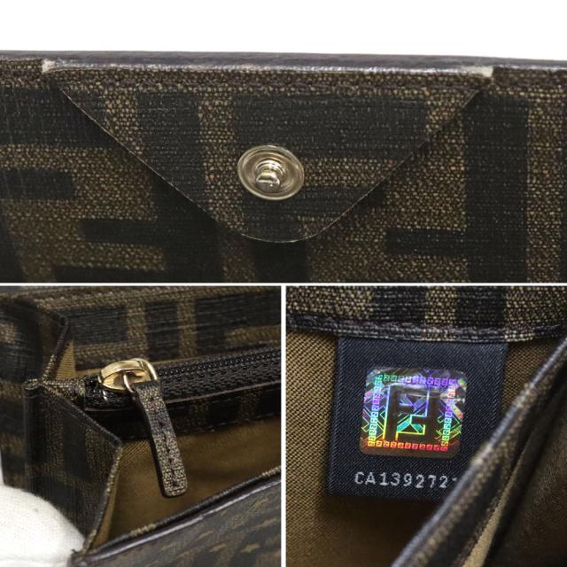 【中古】フェンディ ズッカ スター コンチネンタルウォレット(8M0000)_6