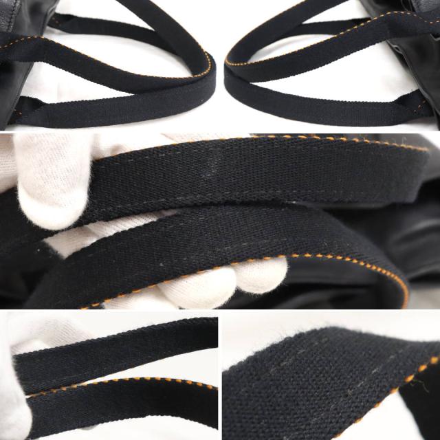 中古】エルメス キャラバン ホリゾンタル MM ストラップ欠品 ブラック