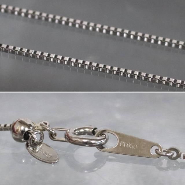 【中古】Pt900/Pt850アレキサンドライトダイヤモンドペンダント A0.33 D0.45 3.7g AJ付45cm プラチナ_7