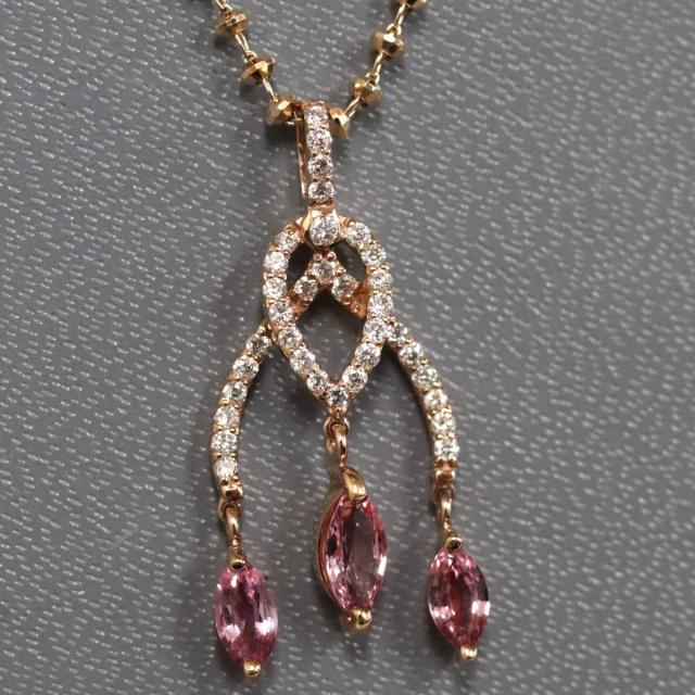 Ponte Vecchio - ポンテヴェキオ ミックスネックレス モルガナイト