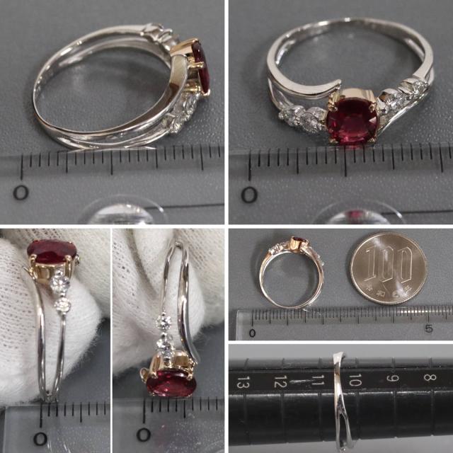 新品K18ダイヤリングD:0.50ct 18金 K18 ダイヤモンド0.27ct リング ハート K18YG ダイヤモンド