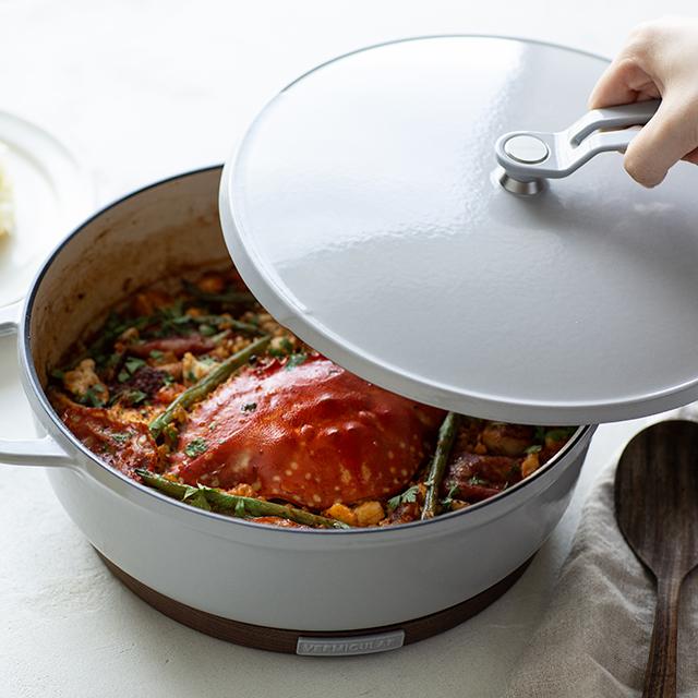 バーミキュラ 鋳物ホーロー鍋 18cm ［浅型］ マットクラウドピンク