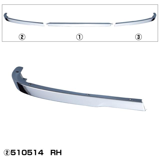 JETイノウエ 2トン標準 スーパーグレートタイプバンパー ナンバー枠