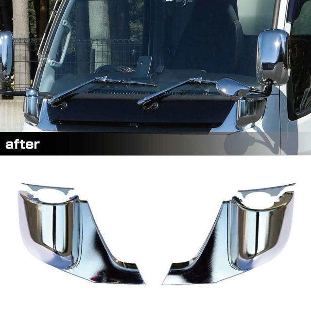 メーカー直送 ジェットイノウエ ミラーステーブラケットカバー 三菱ふそう’20キャンター 左右セット  570977 ※代引・返品不可