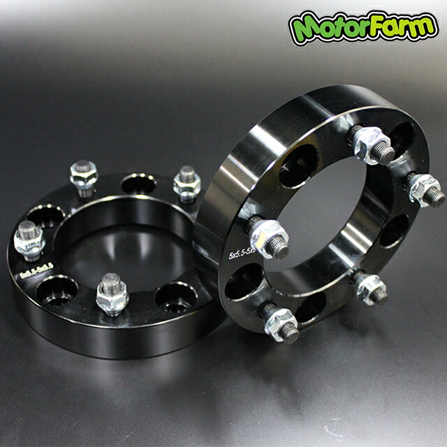 メーカー直送 モーターファーム ワイドトレッドスペーサー 30mm 5H/139.7-P1.25 ブラック  4枚1台分 ※代引不可・返品不可