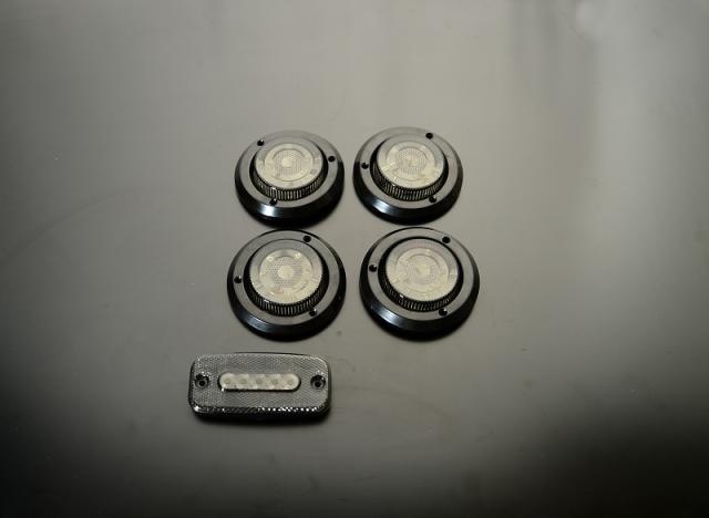 メーカー直送 モーターファーム 汎用ＬＥＤテールランプセット［Ｓ］スモーク・ブラックリング ※代引不可・返品不可