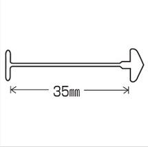 送料無料 トスカバノック バノックピン タグピン US-35 長さ35mm ナチュラル アイエスショップ
