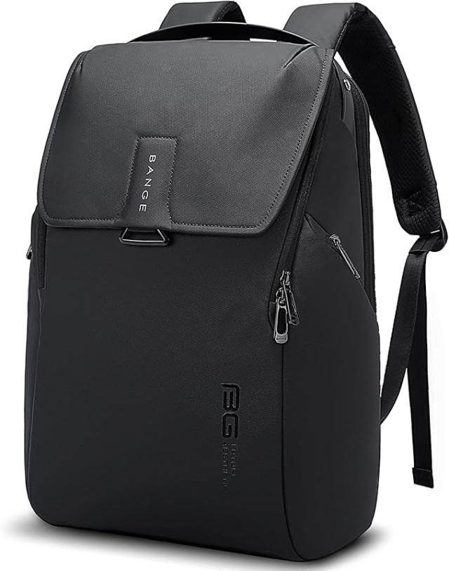 BANGE メンズバックパック スマートトラベルバックパック 防水ノートパソコンバックパック 15.6インチ対応 男女兼用  ブラック  M  スタイル