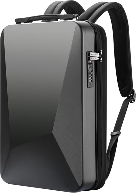 [BOPAI] ハードリュック TSA 盗難防止 ゲームリュック 軽量 容量拡張 45°開口 大容量 多機能 通勤 15-17インチノートパソコン対応 耐衝撃性 黒い