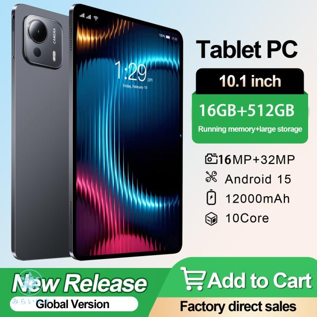 タブレット Android15.0 PC 本体 10.1インチ 16GB+512GB 20000mAhバッテリー GPS タブレットケース Bluetooth 通話対応 子供向け ネット授業 人気 クリスマス 誕生日 ギフト