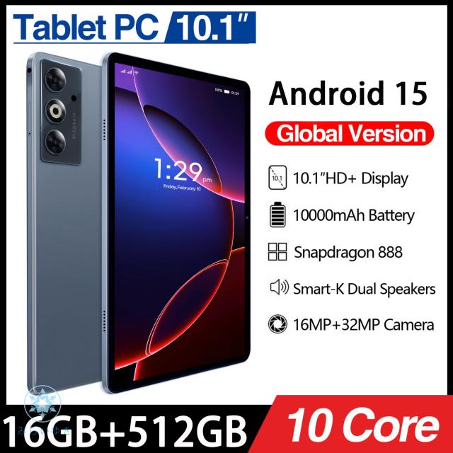 2025年最新型タブレット Android15.0 PC 本体 10.1インチ 16GB+512GB