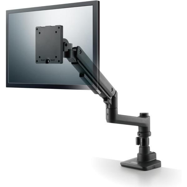 エレコム モニターアーム シングル ロング 支柱 ガス式 17〜49インチ対応 VESA規格対応 高耐荷重 ブラック DPA-SL09BK