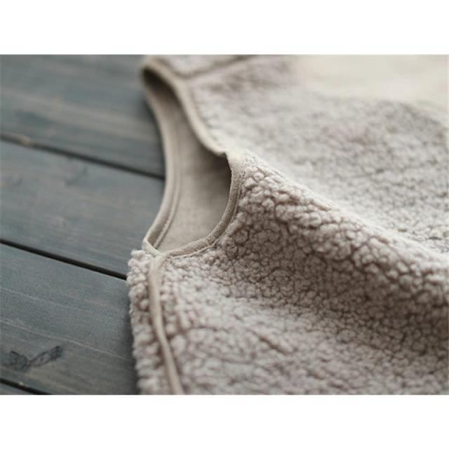 昇級版！厚手ボアベスト レディース ジャケット アウター チョッキ ロング フリースベスト ジレ 前開き もこもこ ゆったり 着痩せ 暖かい 防寒 防風 通学 通勤