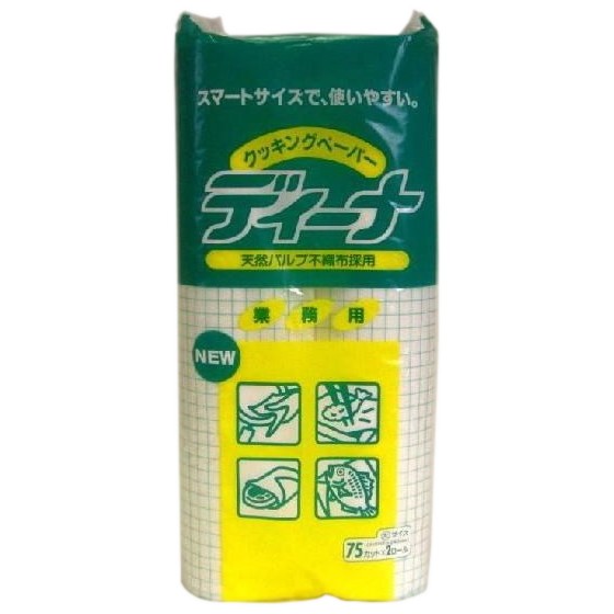 ユニチャーム　ディーナ　クッキングペーパーロール　大サイズ　75カット×2ロール×12袋【取り寄せ商品・即納不可】