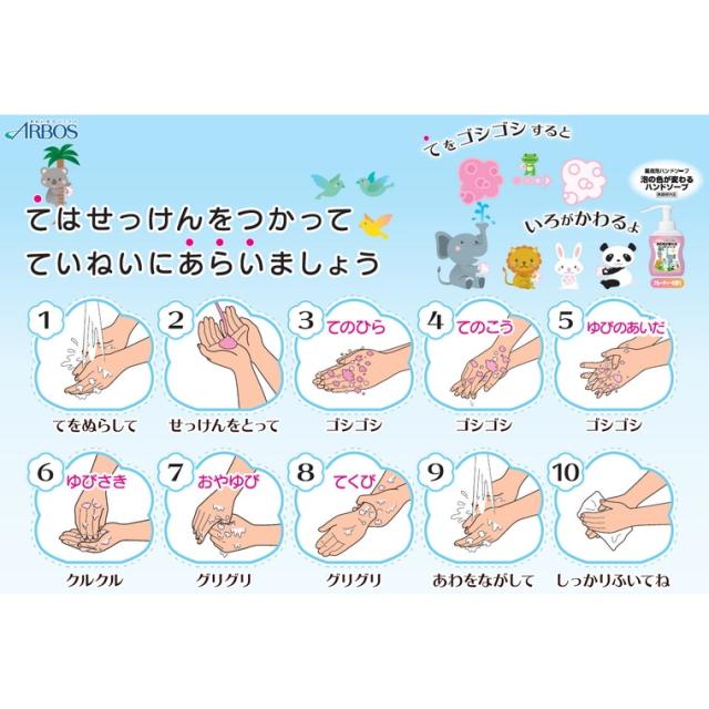 アルボース　薬用　泡の色が変わるハンドソープ　フルーティーな香り　500mL×24本入●ケース販売お徳用【取り寄せ商品・即納不可】_2