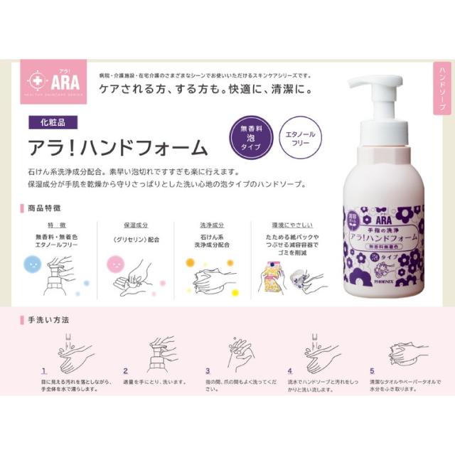 フェニックス ARA アラ！ ハンドフォーム 1000mL×8本入 3ケースロット
