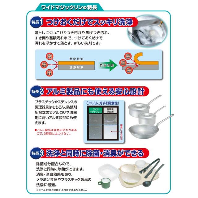 花王　厨房・水まわり用洗浄剤　ワイドマジックリン　3.5kg×4本入●ケース販売お徳用【取り寄せ商品・即納不可】_2